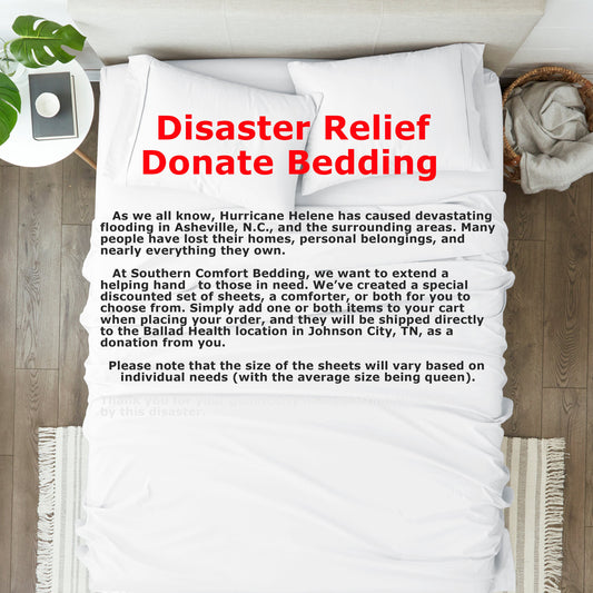 Donate Bedding Hurricane/Flood Relief